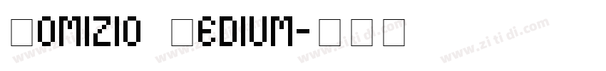 Homizio Medium字体转换